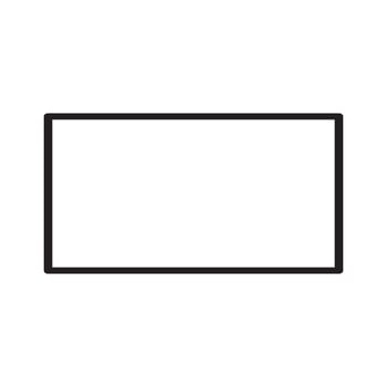 A black and white drawing of a blank white board vector