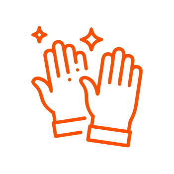 A pair of hands with stars on them png