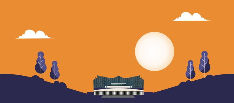 Indonesia new capital city Nusantara vector