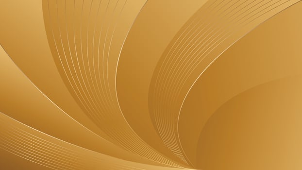 Elegant Gold Background with Abstract Smooth Curves in Luxury Style. Suitable for templates, banners, cards, covers, awards, sales, events, websites, pages and more vector