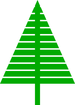 Green pine christmas tree winter icon png