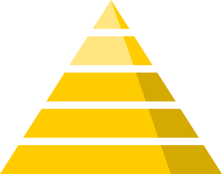Yellow triangle pyramid png