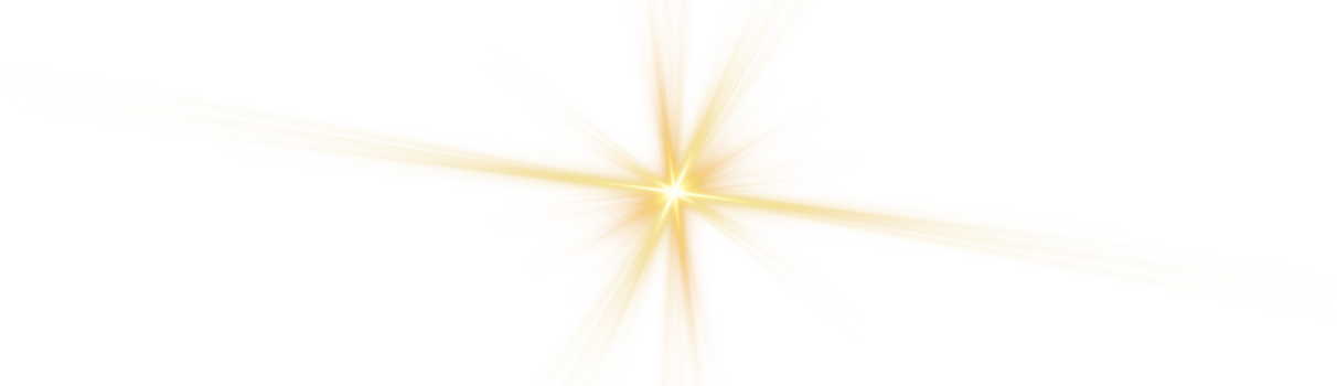 Yellow light effect reflections, neon illumination in yellow colors. Bright light lens. Spotlight spark Sunlight, Shiny stars png