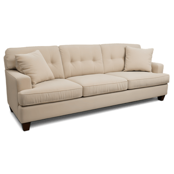 A beige couch with pillows on it png