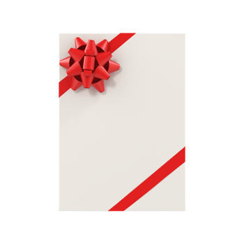 Christmas envelope isolated on transparent background png