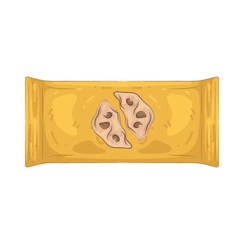 Illustration of Chocolate Chip Bag vector