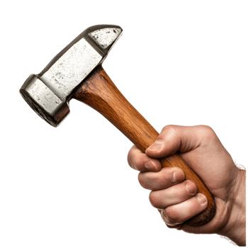 Carpenter Holding Hammer Transparent Background png
