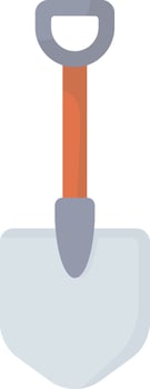 Metal Small Digging Shovel vector