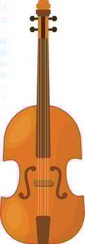 Classic Wooden Violin vector