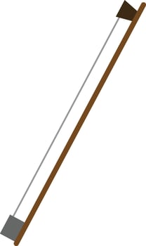 Brown Wooden Violin Bow vector