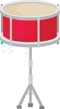 Snare Drum with Stand vector