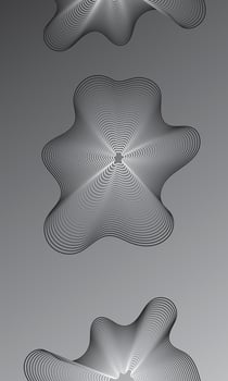 Abstract Wavy Line Forms Against a Smooth Gradient Background vector
