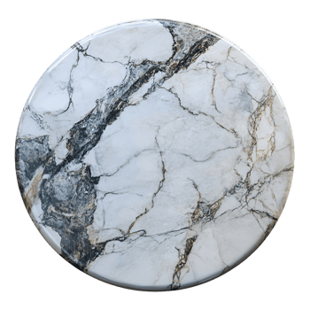 White Black Marble Table On Transparent Background png