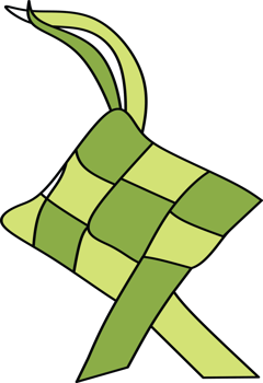Traditional Woven Ketupat Decoration Symbolizing Cultural Celebration and Festivity png