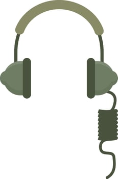 Modern Tactical Headset vector