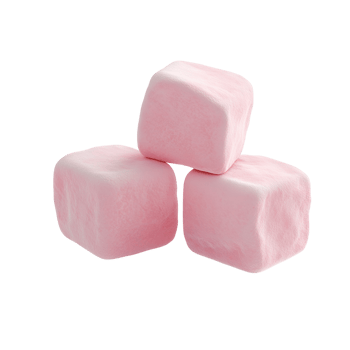 Colorful Sweet Marshmallows Piled Up Transparent Background png