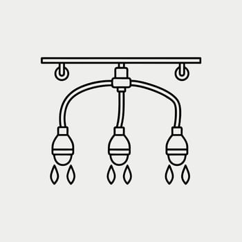 Drip irrigation system on white background 1 vector