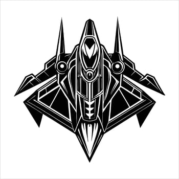 Futuristic Fighter Jet vector