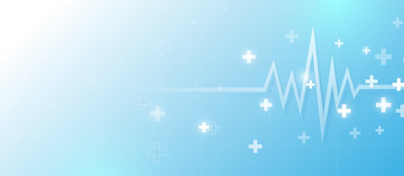 Modern Medical Background with Heartbeat and Cross Symbols vector