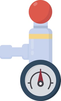 Engine Pressure Gauge vector