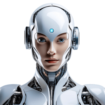 Future robots with artificial intelligence technology png