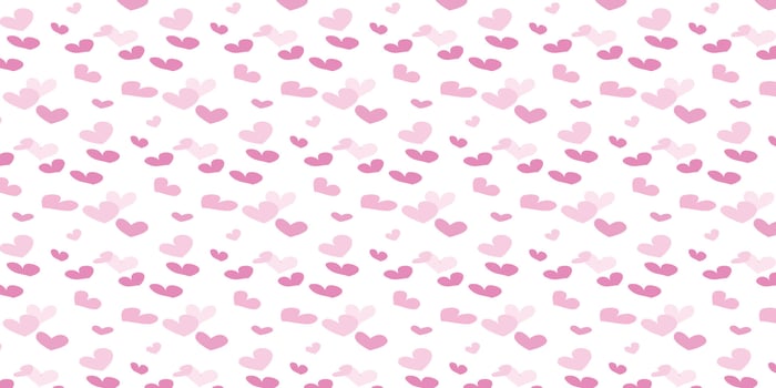 scatter seamless pattern with love in pink color vector