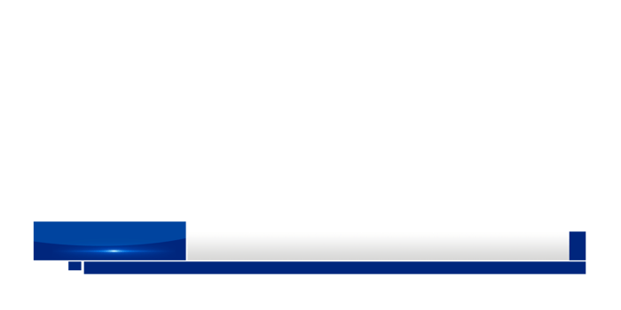 Blue and White Television Lower third Design png