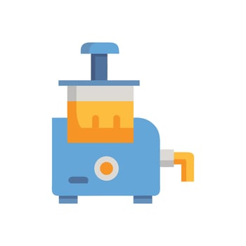Modern Electric Juicer Illustration on Black Background vector