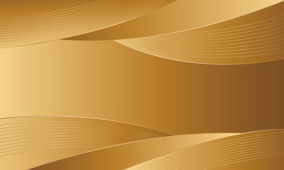 Abstract Gold Background with Smooth Curves in Luxury Style vector
