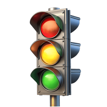3d traffic light png