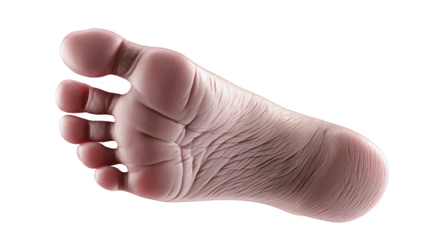 Infant Foot For Pediatric Health and Birth Announcements isolated on transparent background png
