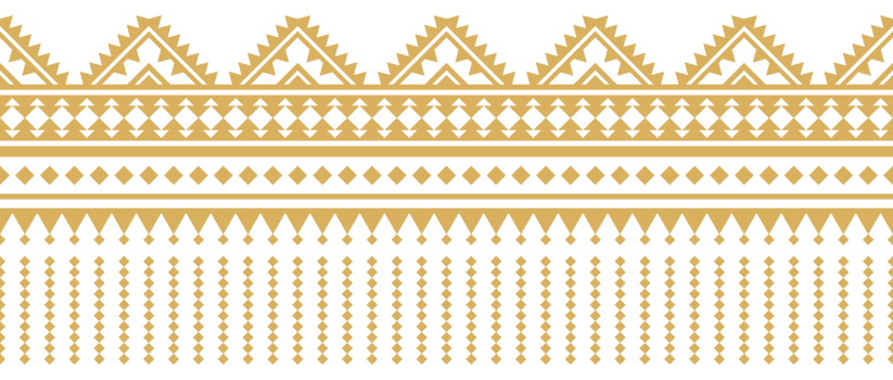 Navajo tribal seamless motif with traditional ethnic aztec border. png