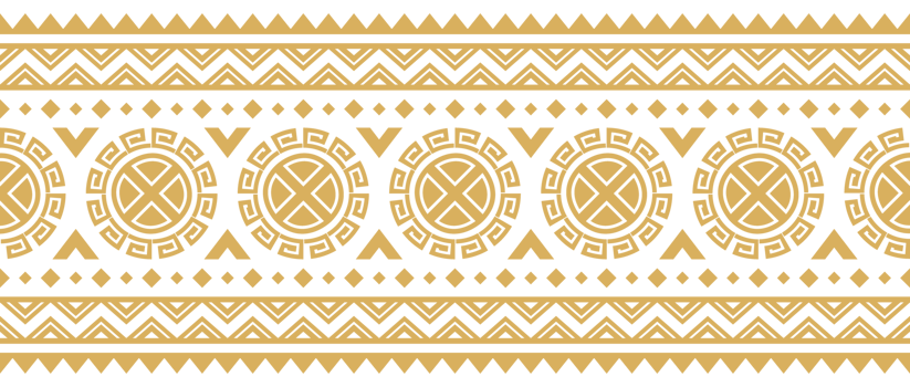 Traditional tribal style with ethnic aztec navajo seamless border design. png