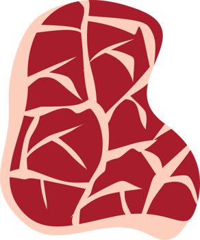 Raw steak illustration png