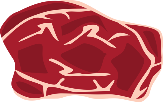 Raw meat protein png