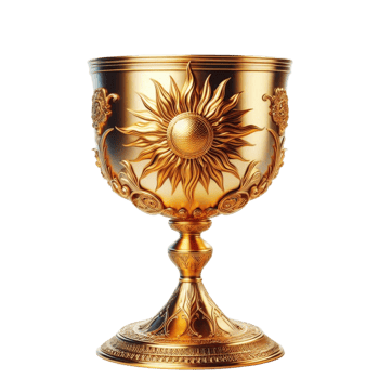 Golden Ornate Royal Chalice Goblet png