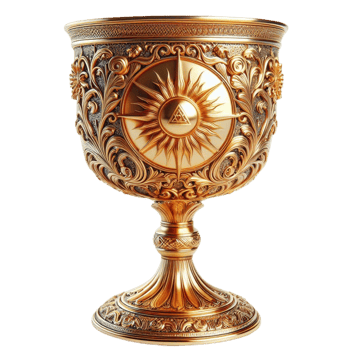 Ornate Golden Chalice png