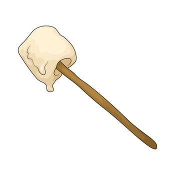 delicious marshmallow illustration vector