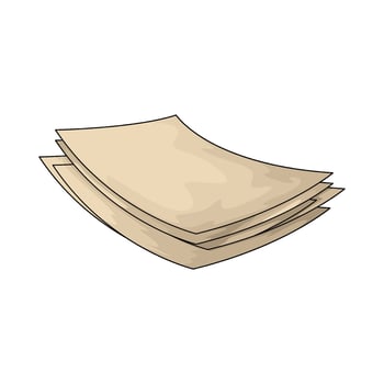 blank paper stack vector