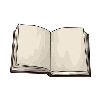 open empty book vector