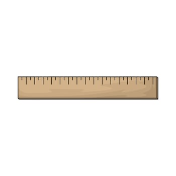 Wooden School Rulers illustration vector