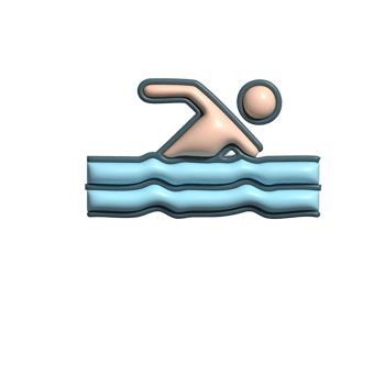 3D Swimmer Swimming, Exercise, and Fitness Concept png