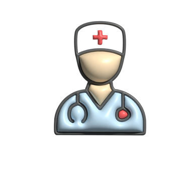 3D Render of Doctor Icon Healthcare, Medical Profession, and Patient Care Symbol png