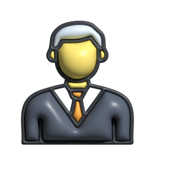 Modern 3D Judge Icon Legal System, Verdict, and Authority Design png