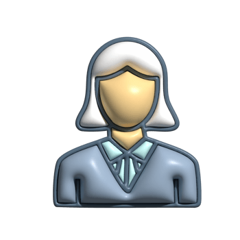 3D Render of Judge Icon Law, Justice, and Court Symbol png