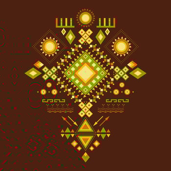 Aztec pattern. Can be used to fabric design, printing on T shirts, bags, postcards, decorative paper, web design vector