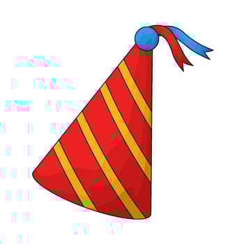 red party hat vector