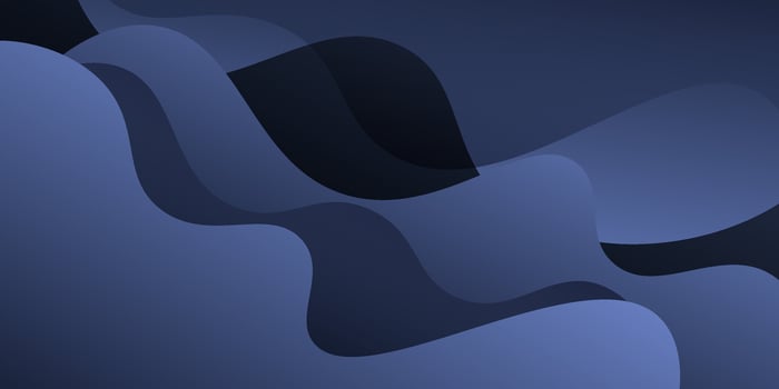 Abstract dark blue geometric 3D background. Wave color background with simple pattern design. Fluid shape composition. eps10 vector