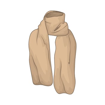 beige scarf illustration vector
