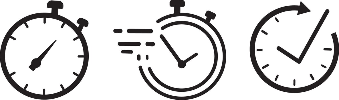 Isolated time clock icon, symbol illustration design. vector
